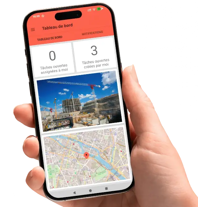 Le suivi de chantier sans friction. 